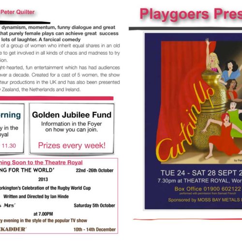 Cutain Up Prog 1 Theatre Royal Workington