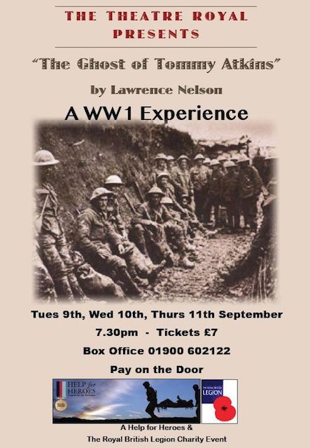 9th - 11th September A Playgoers Production 'The Ghost of Tommy Atkins' by Lawrence Nelson