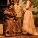 Grace Waker As Lady Bracknell, Rob Bright As Jack Worthing And Rosie Sweeney As Cecily Cardew