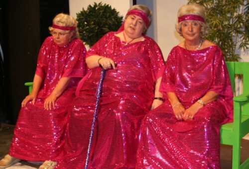 The girls are worn out rehearsing