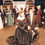 Jenni Rushton as Mrs Cheveley and Geoffrey Hall as Sir Robert Chiltern