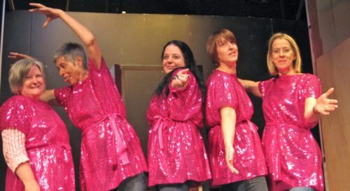 Val Brown, Pam Hayes, Becky Wilson, Nicola Woodier and Jane Douglas