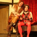 Andy Greenwood as Baldrick and James Sheppard as Sir Percy