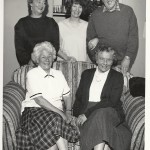 Standing: Celia Clifton, Janet Whitehead, Geoff Hool Sitting: Marjorie Hool and Margaret Graham