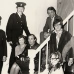 L/R Jack Farish, Graham Mitchell, Judy Blake, Ron Dickens, Roland Earl, Helen Ivison, Keith Beattie And Ian Mitchell