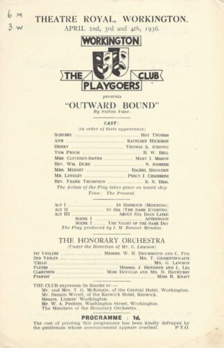 Outward Bound - A Honorary Orchestra Played