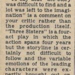 Reply to the Times and Star Critic by a member of the Audience