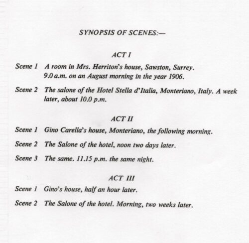 The Programme - Acts And Scenes