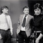 Showdown... between Jerry played by Peter Wiseman, Robert played by Eddie Parsons and Emma played by Jenni Rushton