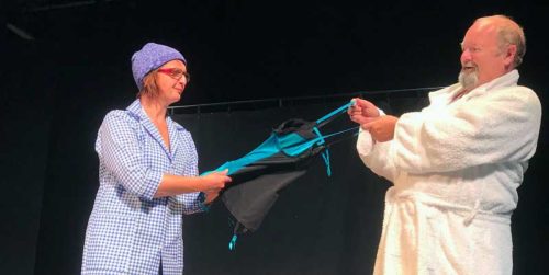 Flora & Wilfred Struggle For Possession Of Kate's Underwear