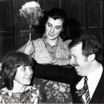Beth Barton (Jane Dickens)listens in as John Danby (Steve Baxter) and Susan Wagstaffe (Sylvia Heaney) talk on the sofa.