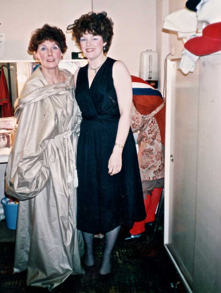 Jenni and Gill in Dressing Room