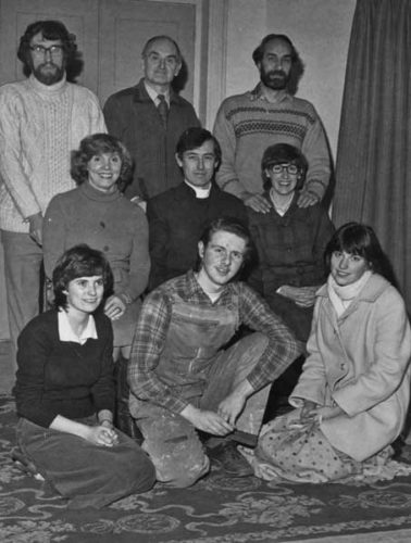 The Cast Of Serious Charge Back Row: Robbie Graham, Dudley Evans And Ron Dickens. Sitting: Jean Evans, Ian Mitchell And Sandy Hind. Kneeling: Anne Meldrum, Stuart Sorensen And Jane Dickens