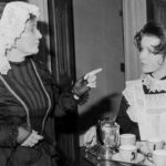 Mrs Fairfax (Barbara Singleton) and Leah (Catherine Simpson)