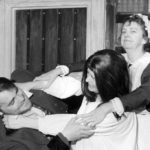 Rochester (Jim Howson), Bertha Mason (Connie Watson) and Grace Poole (Margaret Yearsley)