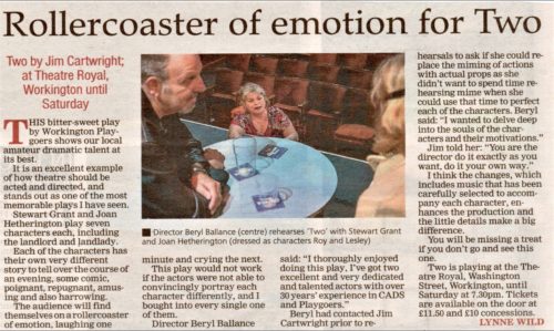 Times and Star Review friday 22nd September 2018