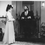 Sally Wanless as Beatrice Farrer with John Perry as Sir Timothy Farrer