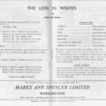 Lion In Winter Programme