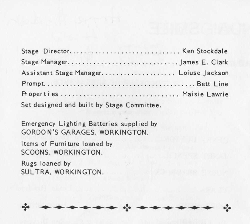 The Programme - Backstage Crew