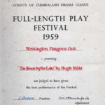 This Production Took The County Of Cumberland Drama League's Award For Best Full-length Play In The Full-length Play Festival 1959
