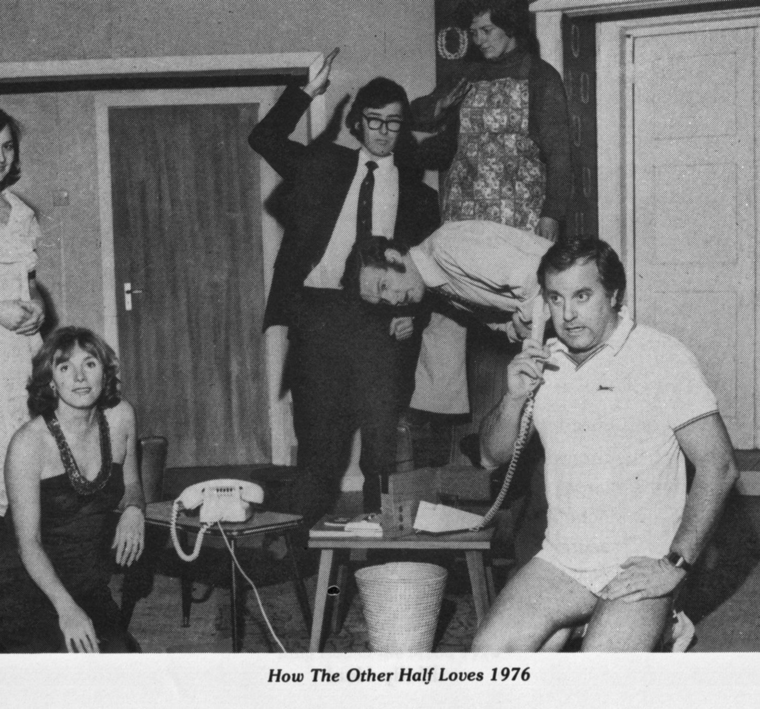 L/R Joan Dawson, Jean Evans, Ian Mitchell, Phil Heal ? and Bob Banks