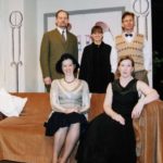 Cast Standing L/R Brian Young, Sarh Delorme and Roy Blackburn. Sitting Jane Douglas and Grace Walker