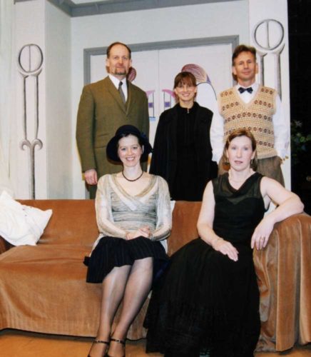 Cast Standing L/R Brian Young, Sarh Delorme And Roy Blackburn. Sitting Jane Douglas And Grace Walker