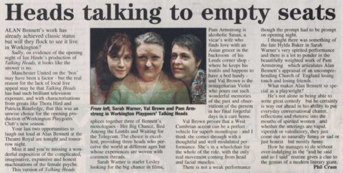 Times And Star Review Friday 4th October 2002 By Phil Cram