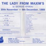 The Lady from Maxim's sponsored by Saint & Co Chartered Accounts