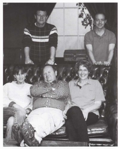 The Cast Taking A Break From Rehearsal Standing: Mike Hoggarth And Mark Sloan. Sitting: Sarah Delorme, Mike Savage And Pam Armstrong