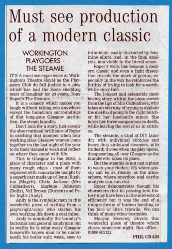 Review By Phil Cram For The Times And Star
