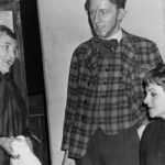 Ada Figgins (Dorothy Powers chats with Jim Heeler (Graham Mitchell) and Vickey Hobson (Denise Clark)