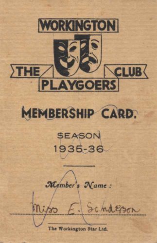First membership card 1935-1936