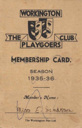 First Membership Card 1935-1936