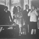 Mrs Puffin (Sue Murray), second from the right, causes consternation in the household with her dreams which come true