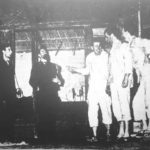 The untimely arrival of Gaston Lamare (John Gale) and his nephew Paul Cassagon (Ron Dickens)