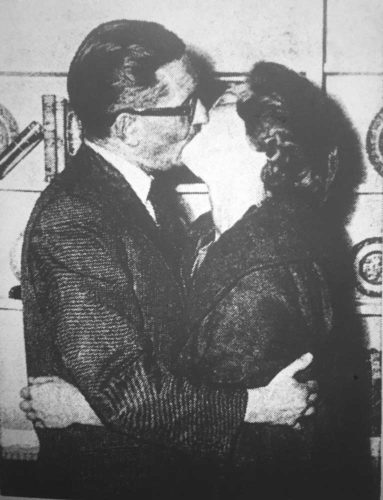 Howard Holt (Ivor Newton) And Julie Grant (Joan McClymont) Embrace