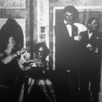 A coffee to soothe the nerves poured by Mrs Fordyce (Anne Dickens) for Jacqueline (Catherine Coghill), Nick (Keith Beattie) and Roger (Roger Armand)