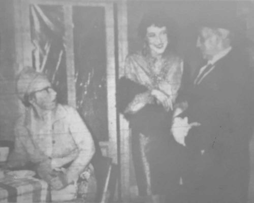 Chloe (played By Dorothy Powers) "sweetens" Up Her "boy Friend" Hobby (played By Haydn Hanna), While A Rather Disgusted Mrs Parsons (played By Audrey Chandler) Looks On