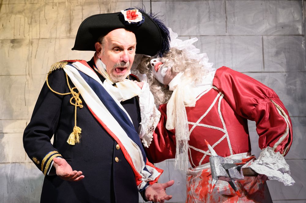 Blackadder the Third December 2022 Nob and Nobility Ambassador, "What if I stay for the first few minutes, and then leave if I'm feeling Queasy?" Guillotine, "No you will be sick immediately."