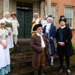 The Prince Regent Is Met By The Staff At Wordsworth House When He Arrives In Cockermouth, Cumberland For A Short Visit.