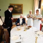 The Prince Regent Dines On The Best Fare That Cockermouth Can Offer. Served By The Maids Of The House.