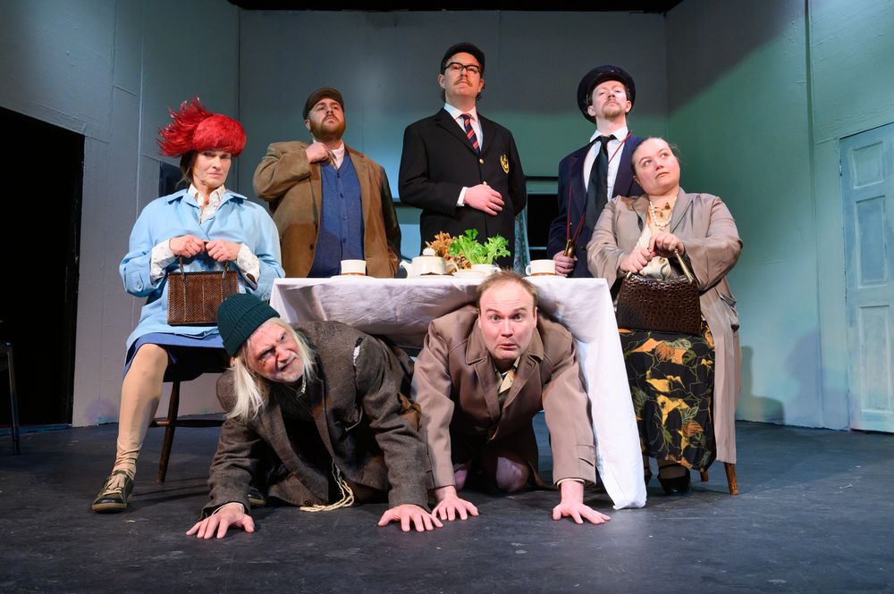 Cast of Last of the Summer Wine - in character!