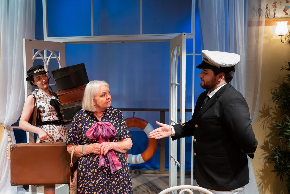 The arrival on board of Miss Helen ffoliot-ffoulkes and Christina Grant, her niece.
