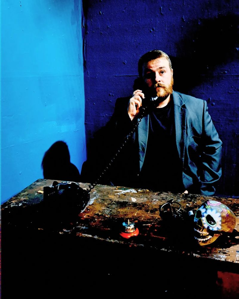 Matthew Poynton plays Mr Sidebottom, the Manager of Hotel Eerie who is quite upset about the ghosts.