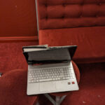 Laptops were smashed during the vandalism