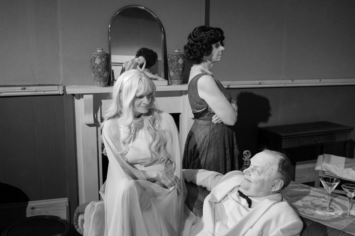 Charles Condomine with his two wives! Elvira RIP, Sarah Delorme & Ruth, Jane Douglas