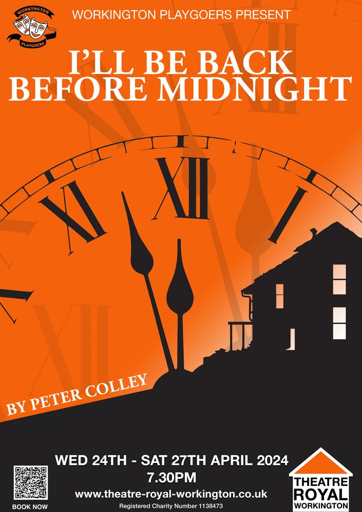 I'll be back before Midnight Poster copy